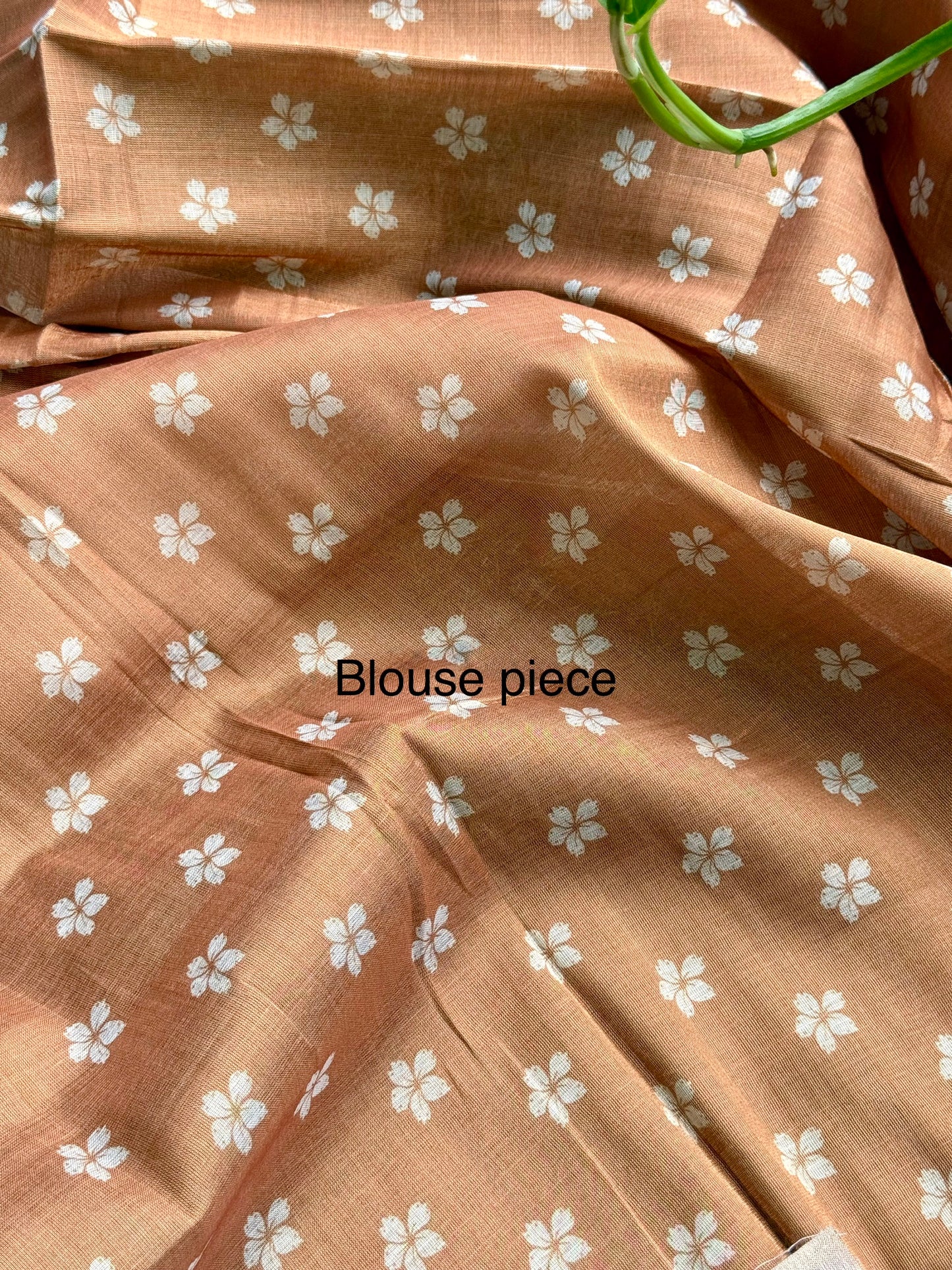 Dusk blue Floral Tussar silk saree