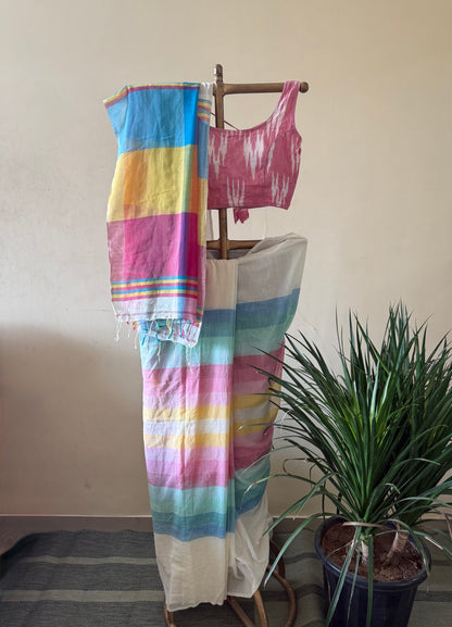 Summer candy cotton saree