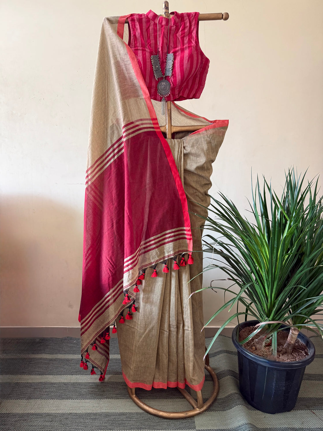Summer sand cotton saree