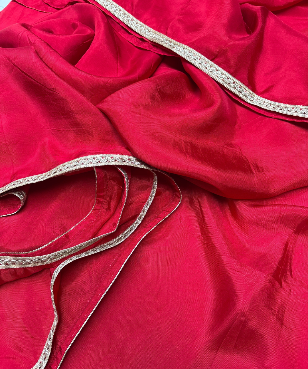Red silk saree