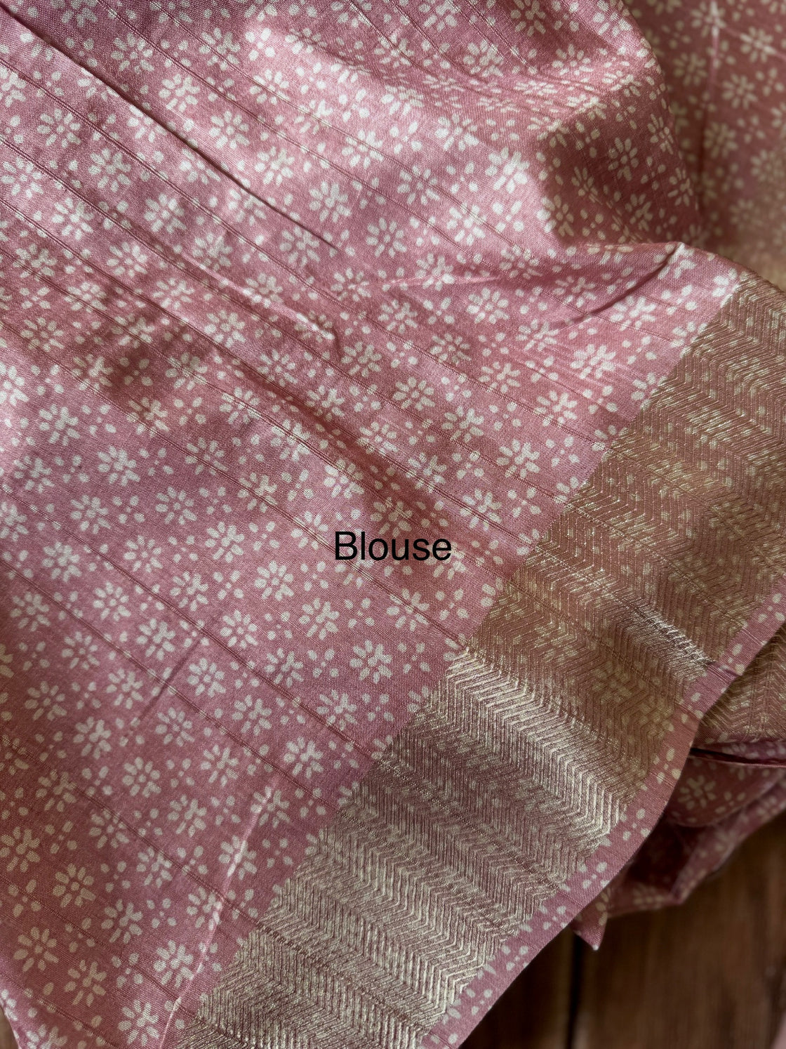 Light pink thread embroidered saree