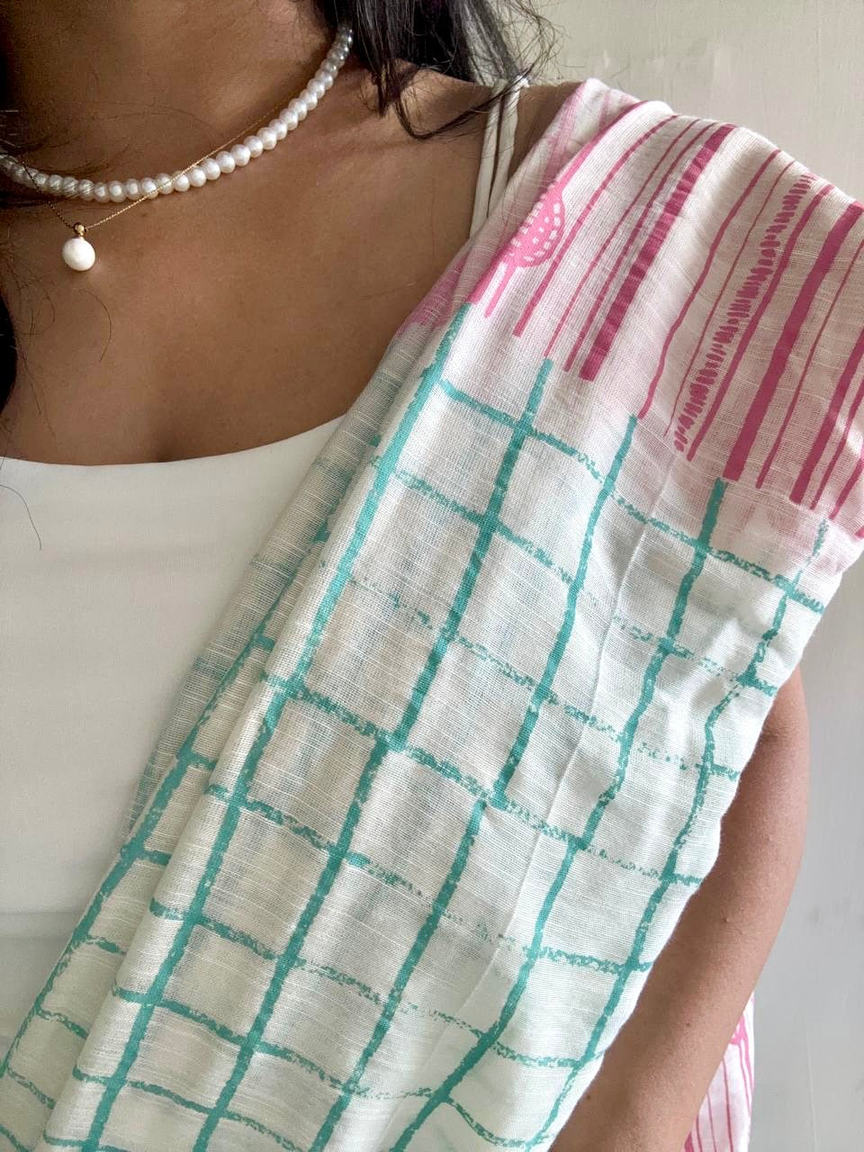 Checkmate Summer Handwoven saree