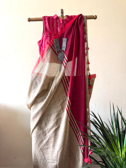 Summer sand cotton saree