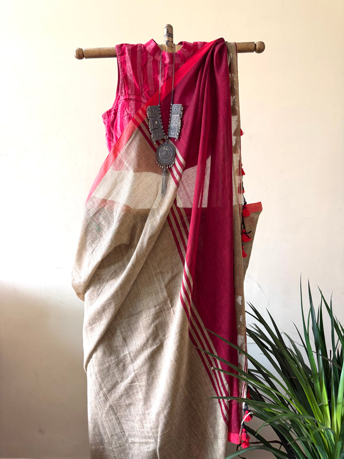 Summer sand cotton saree