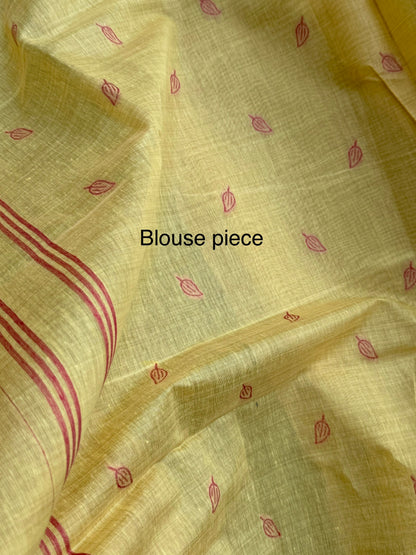 Sunny summer chanderi cotton saree
