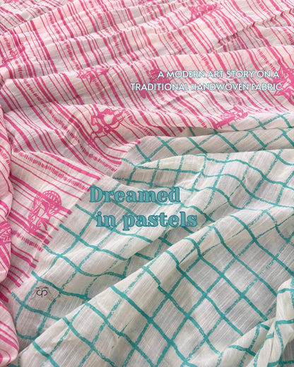 Checkmate Summer Handwoven saree