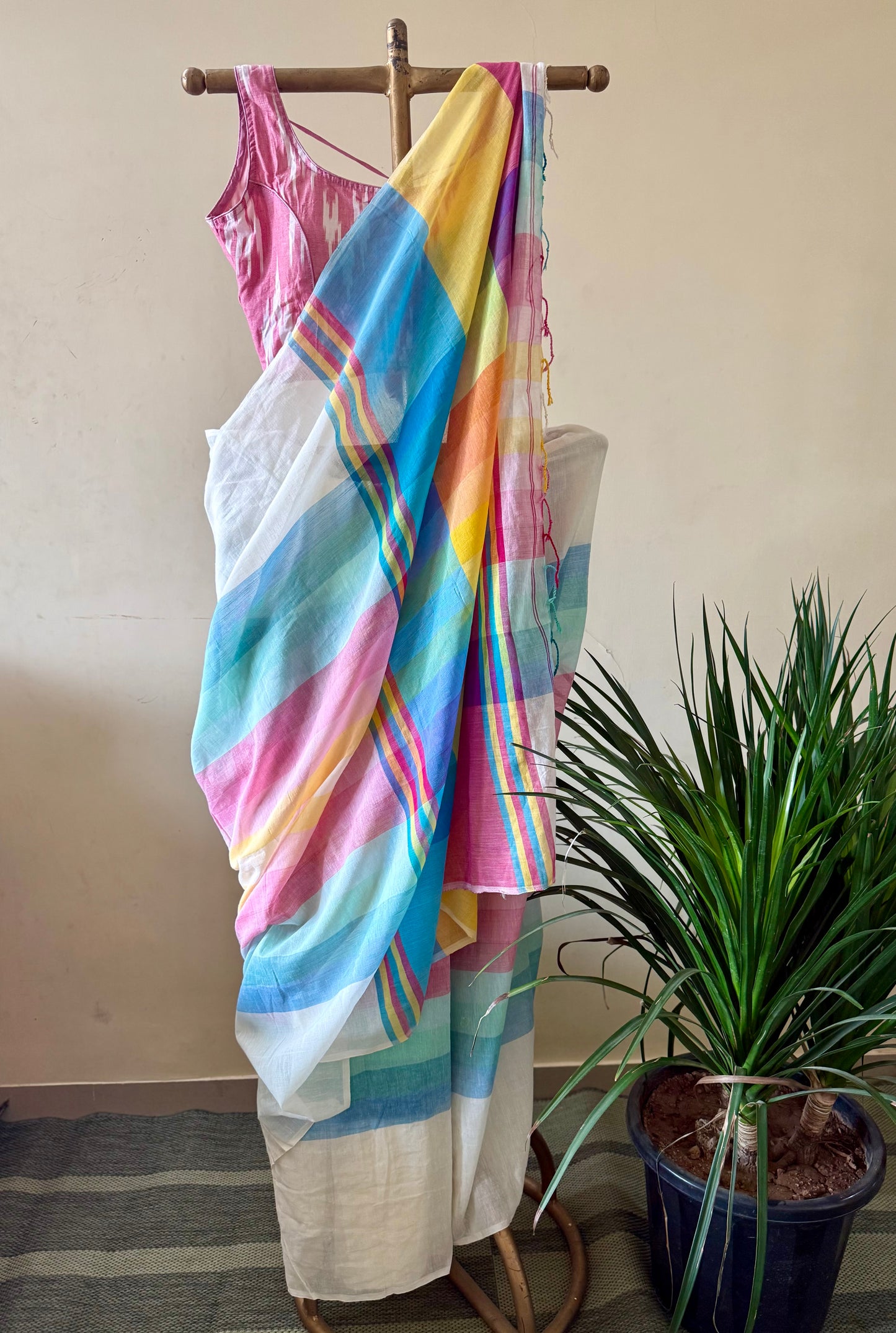 Summer candy cotton saree