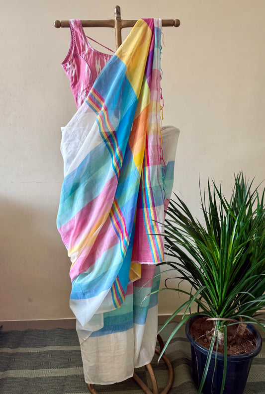 Summer candy cotton saree