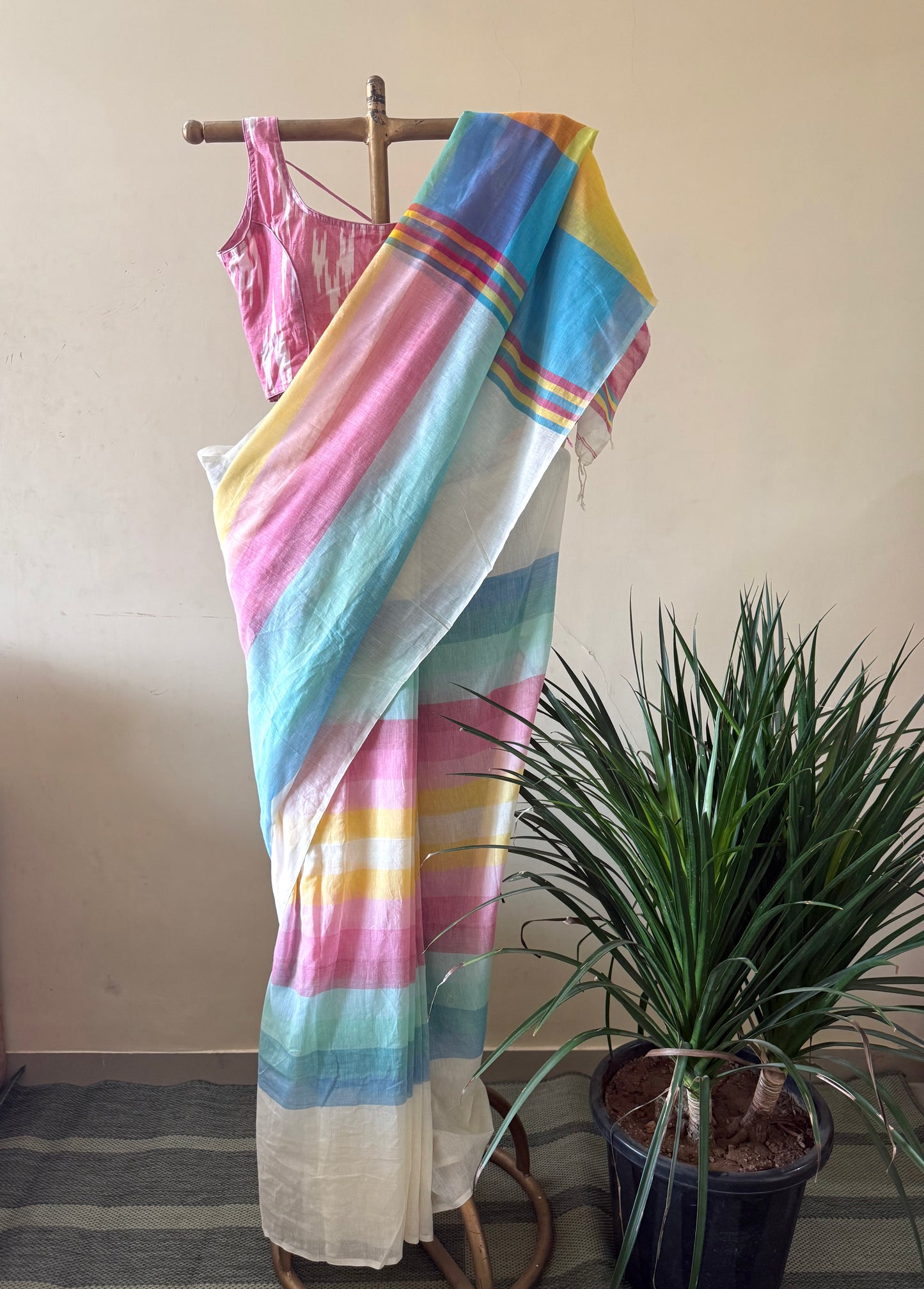 Summer candy cotton saree