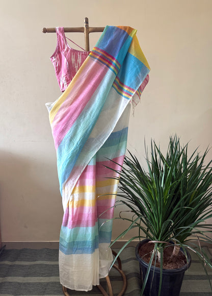 Summer candy cotton saree