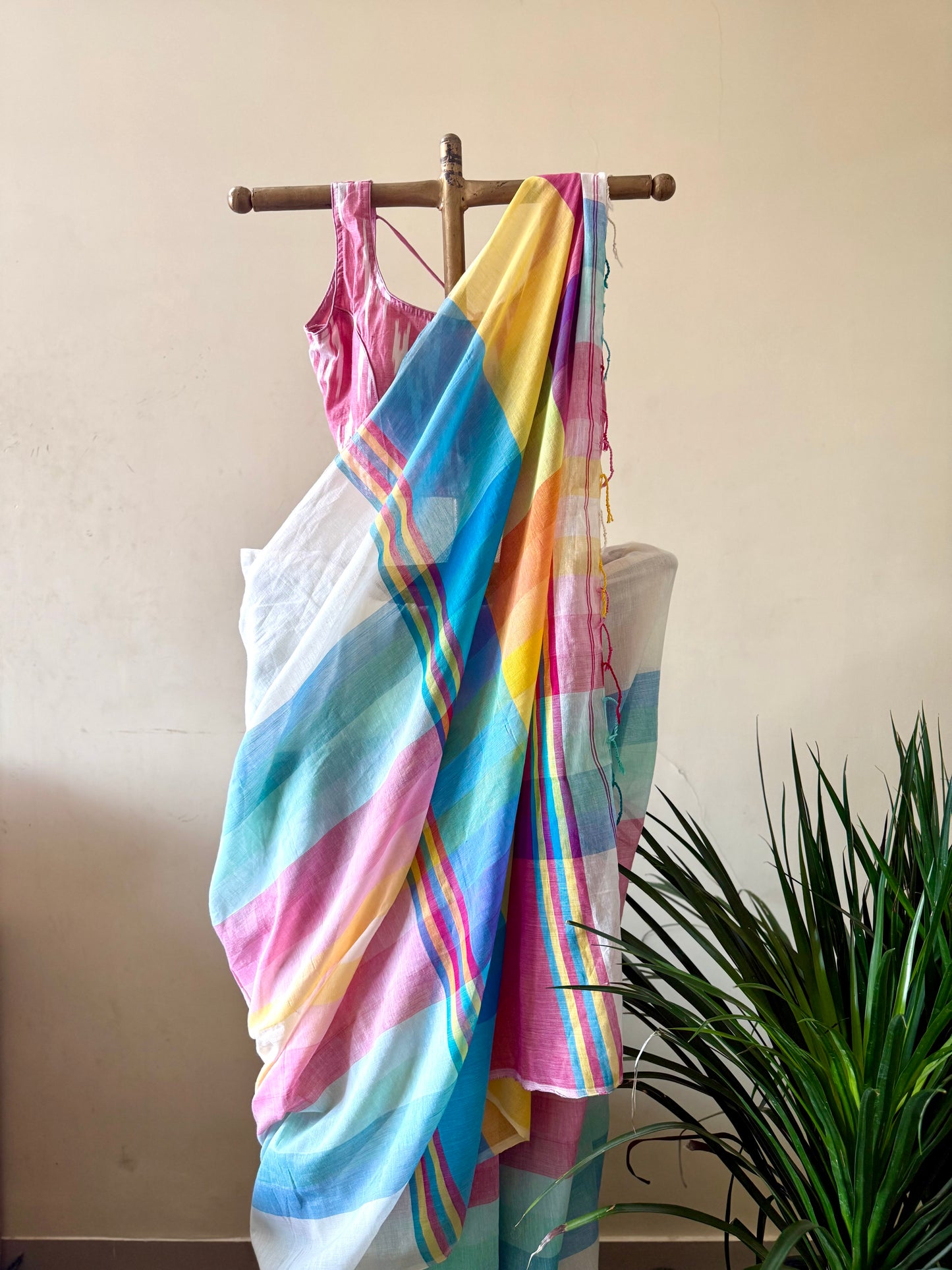 Summer candy cotton saree