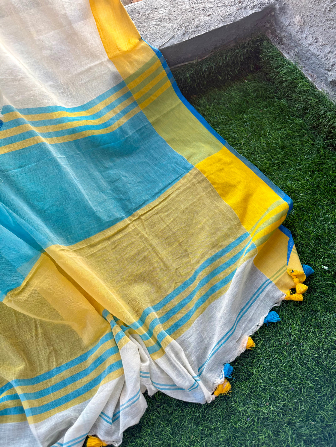 Summer cloud cotton saree