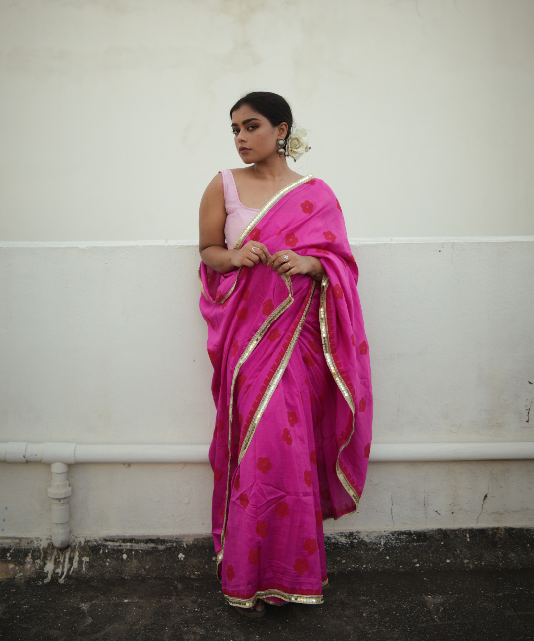 Chanderi silk saree
