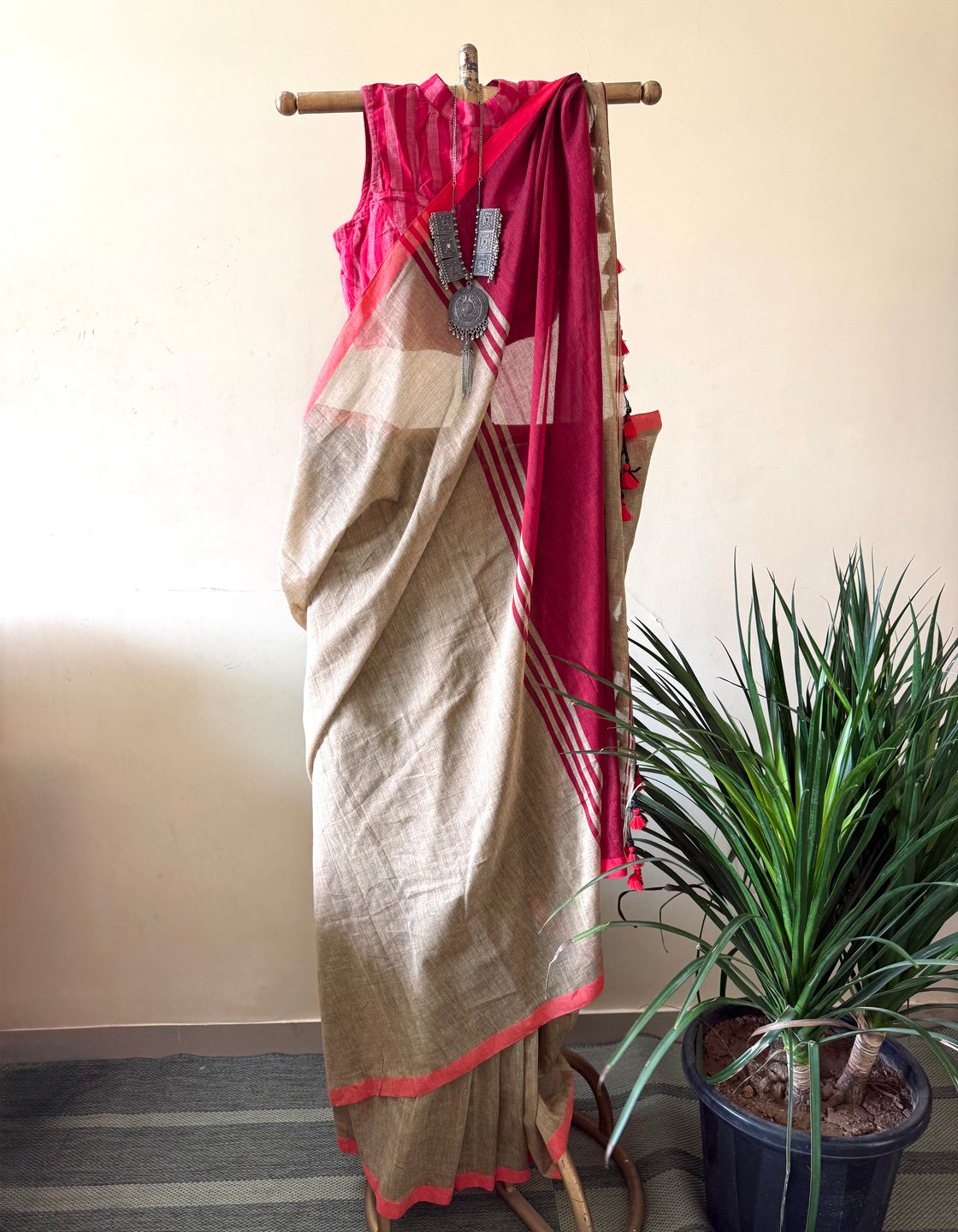 Summer sand cotton saree