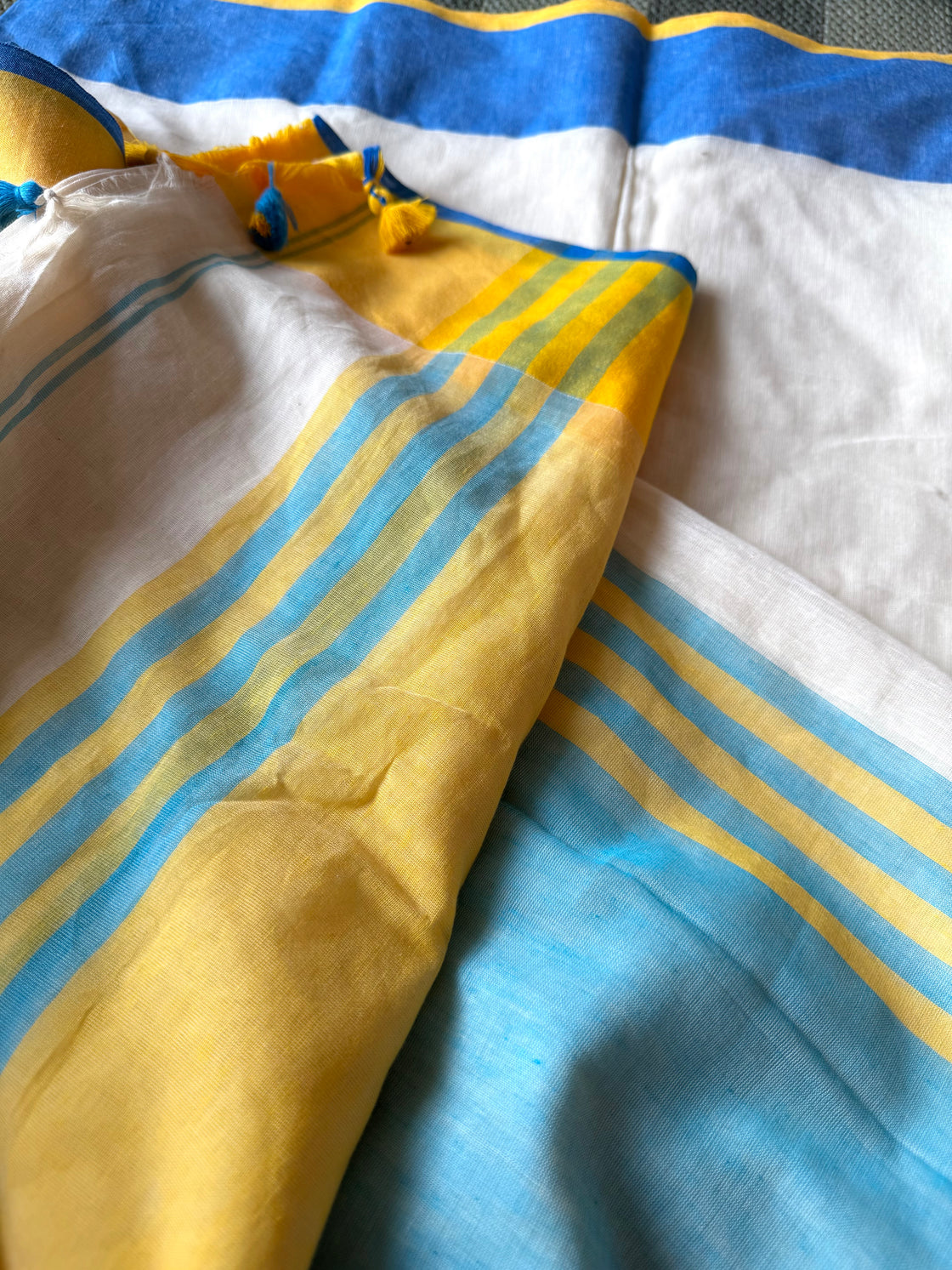 Summer cloud cotton saree