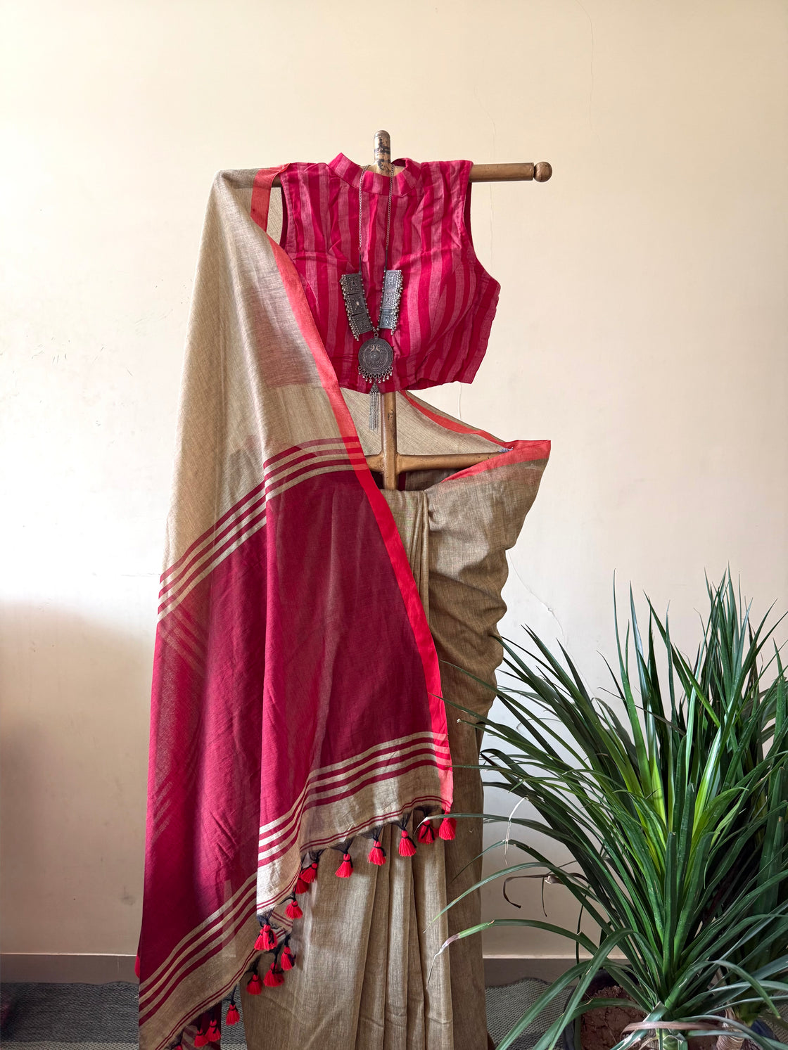 Summer sand cotton saree