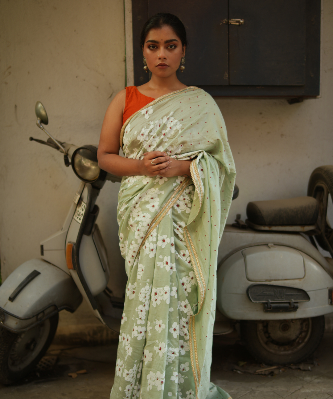Chanderi silk saree