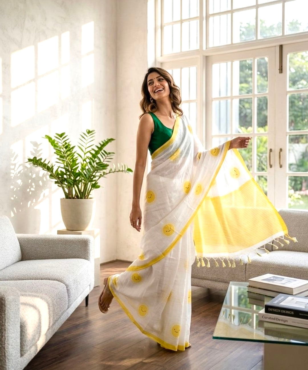 Summer sun cotton saree