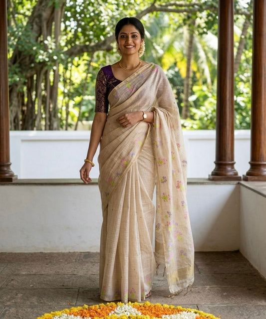 Nayantara chanderi saree