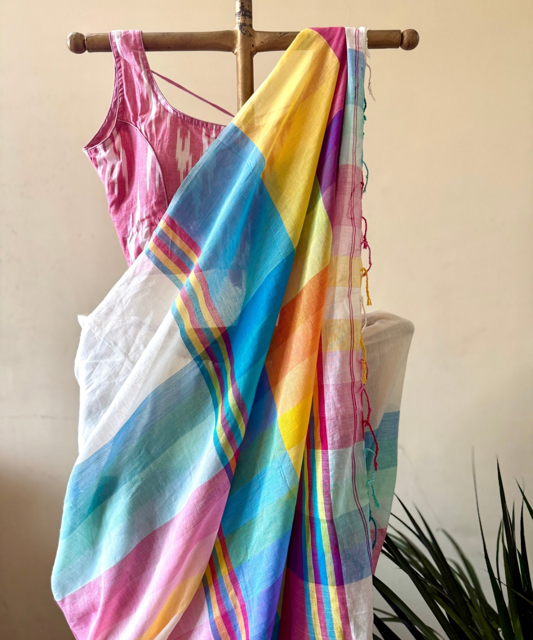 Summer candy cotton saree