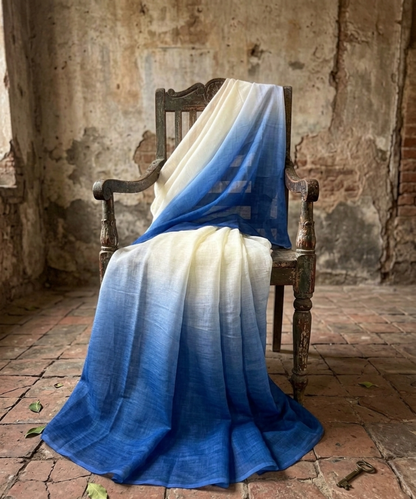 Summer waves ombré saree