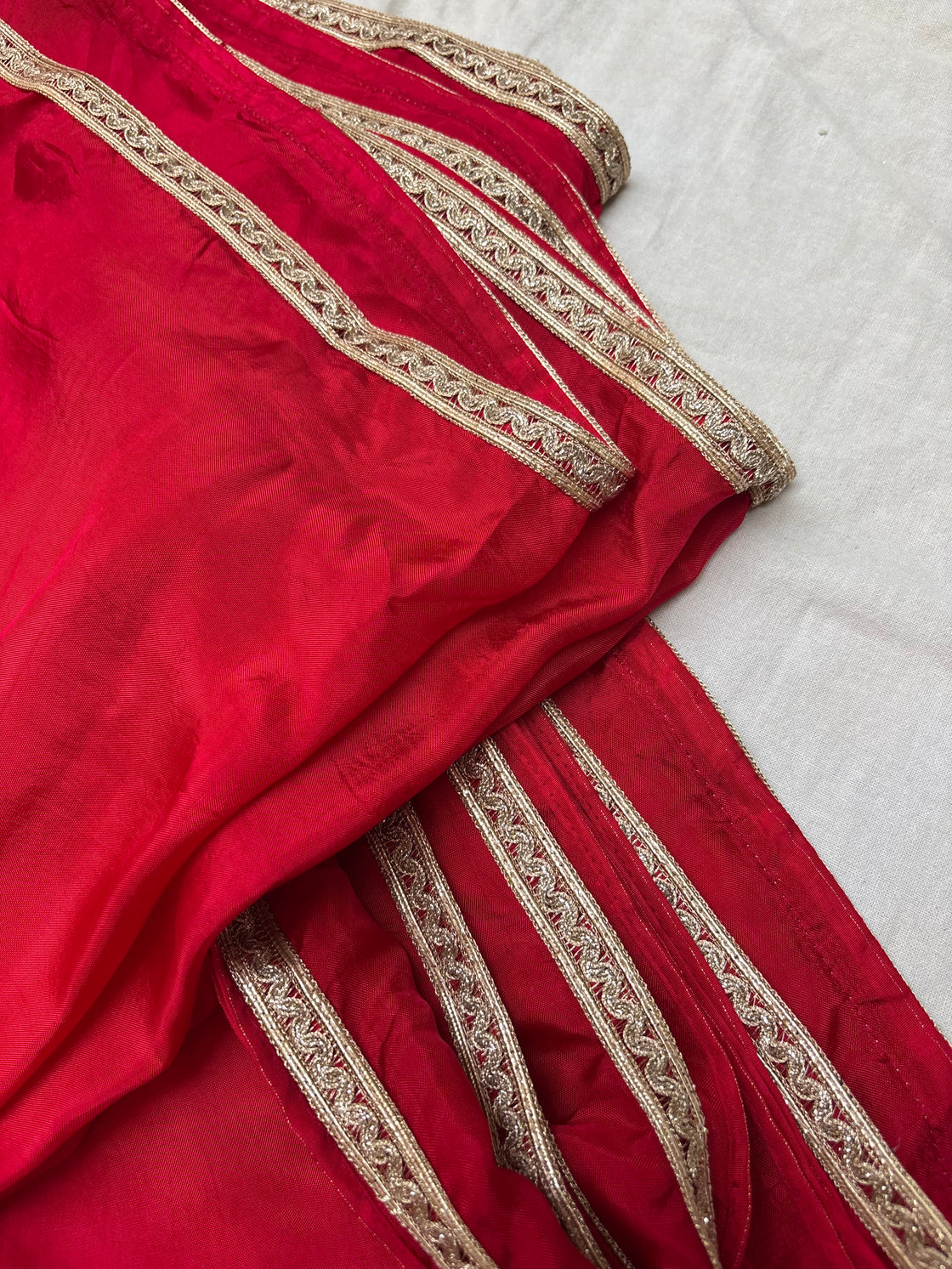 Red silk saree