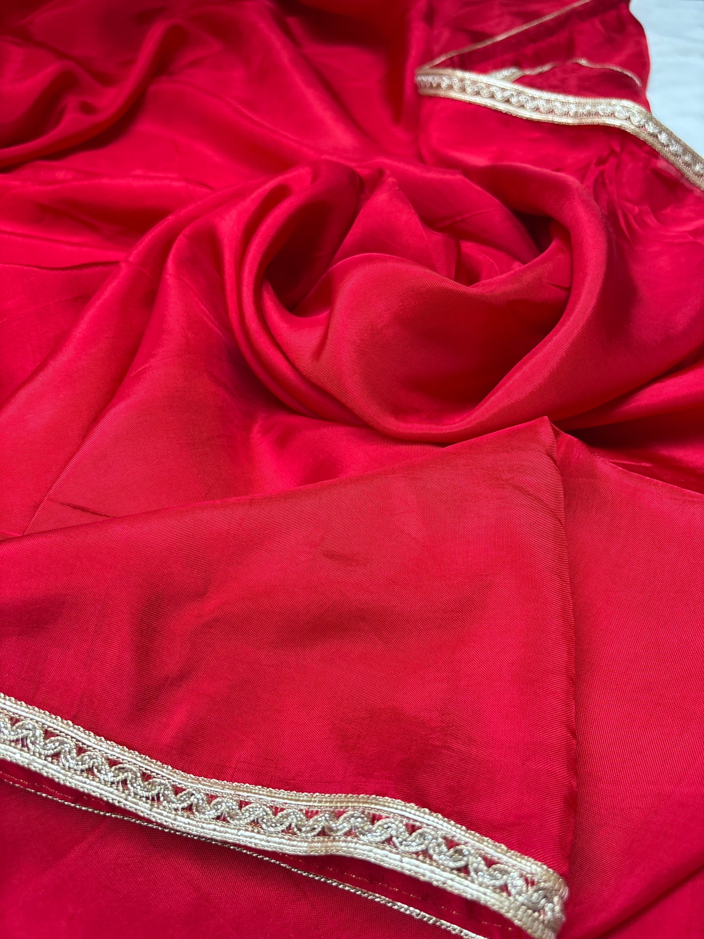 Red silk saree
