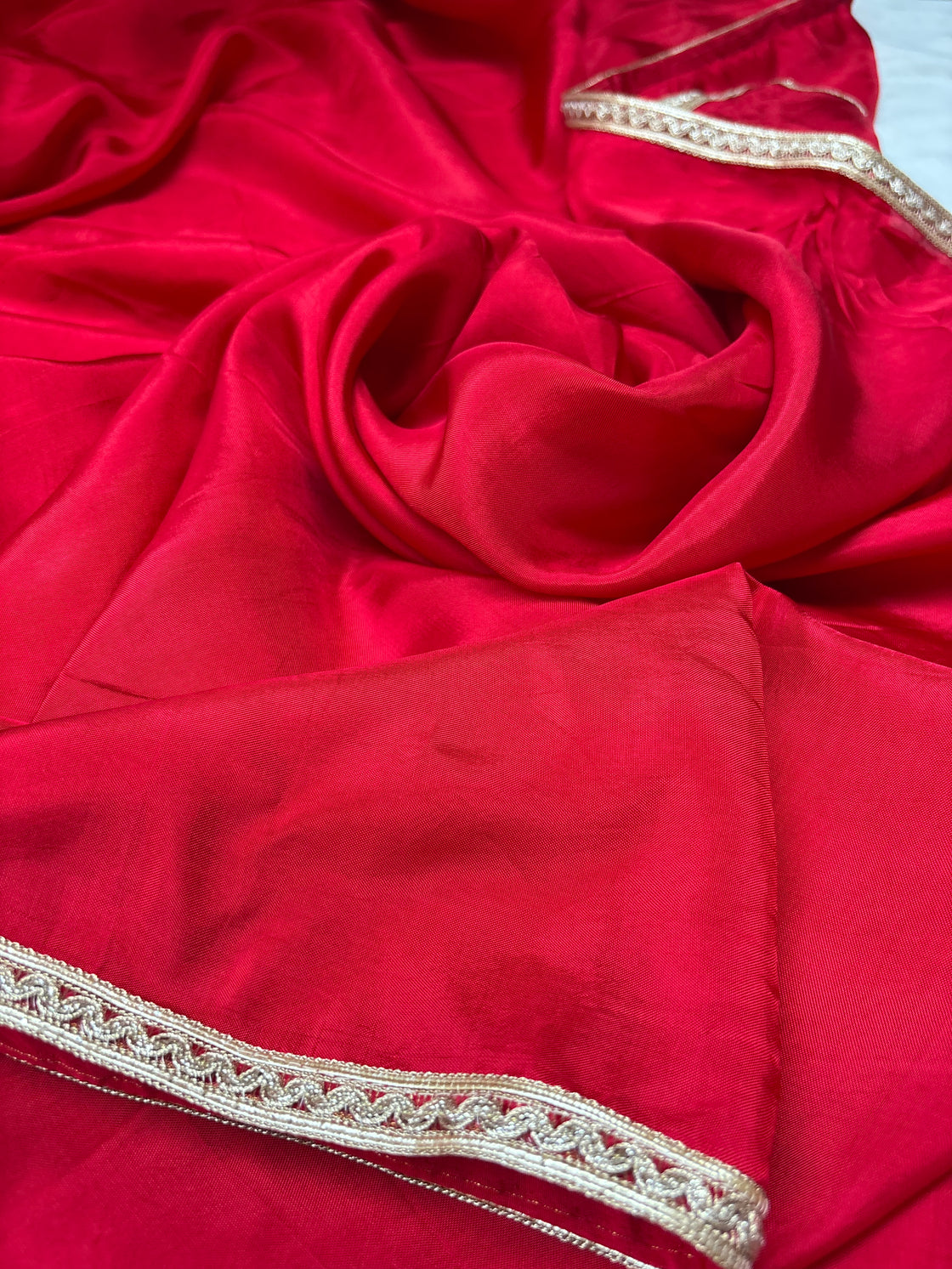 Red silk saree