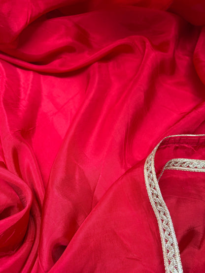 Red silk saree
