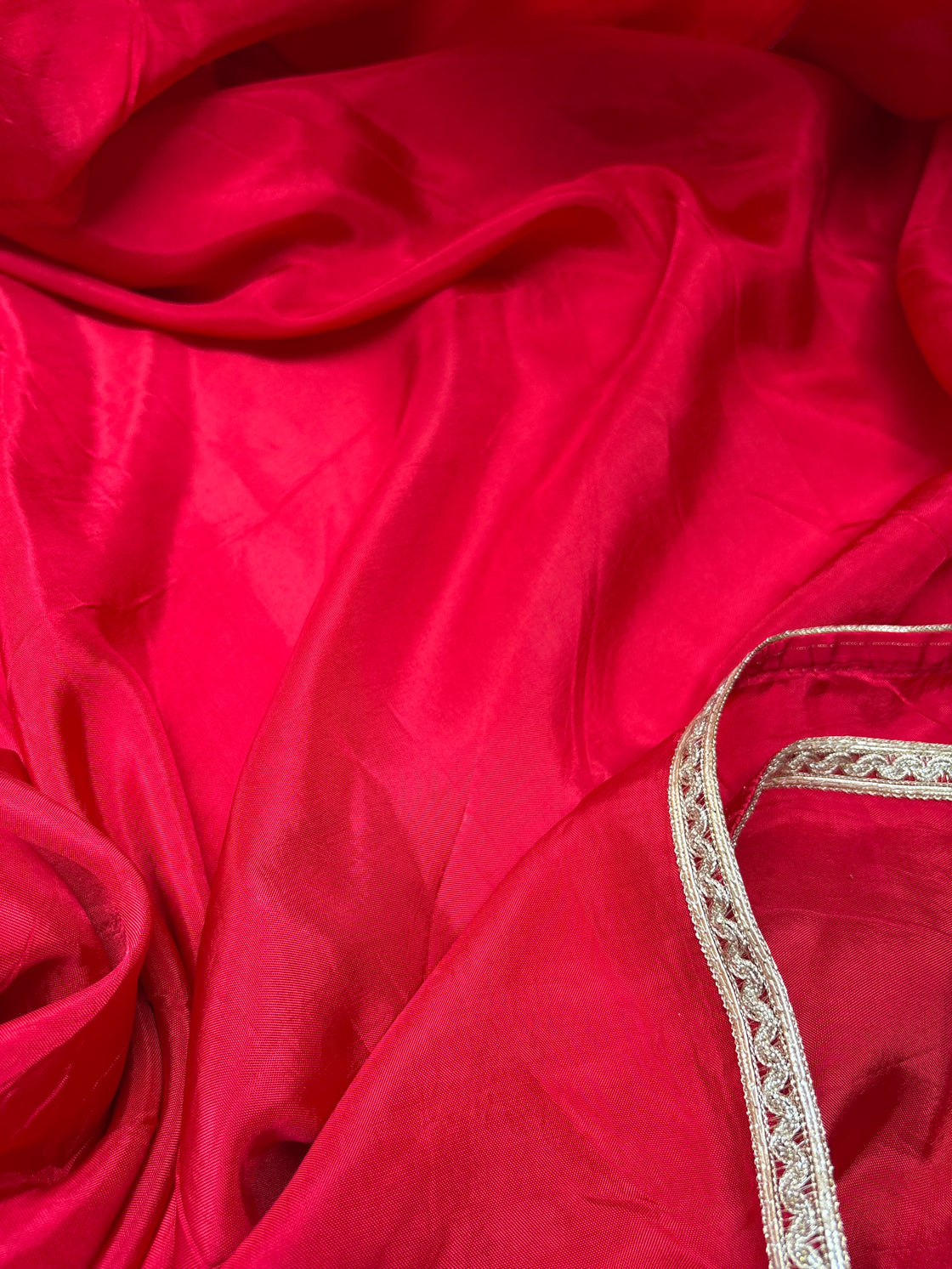 Red silk saree