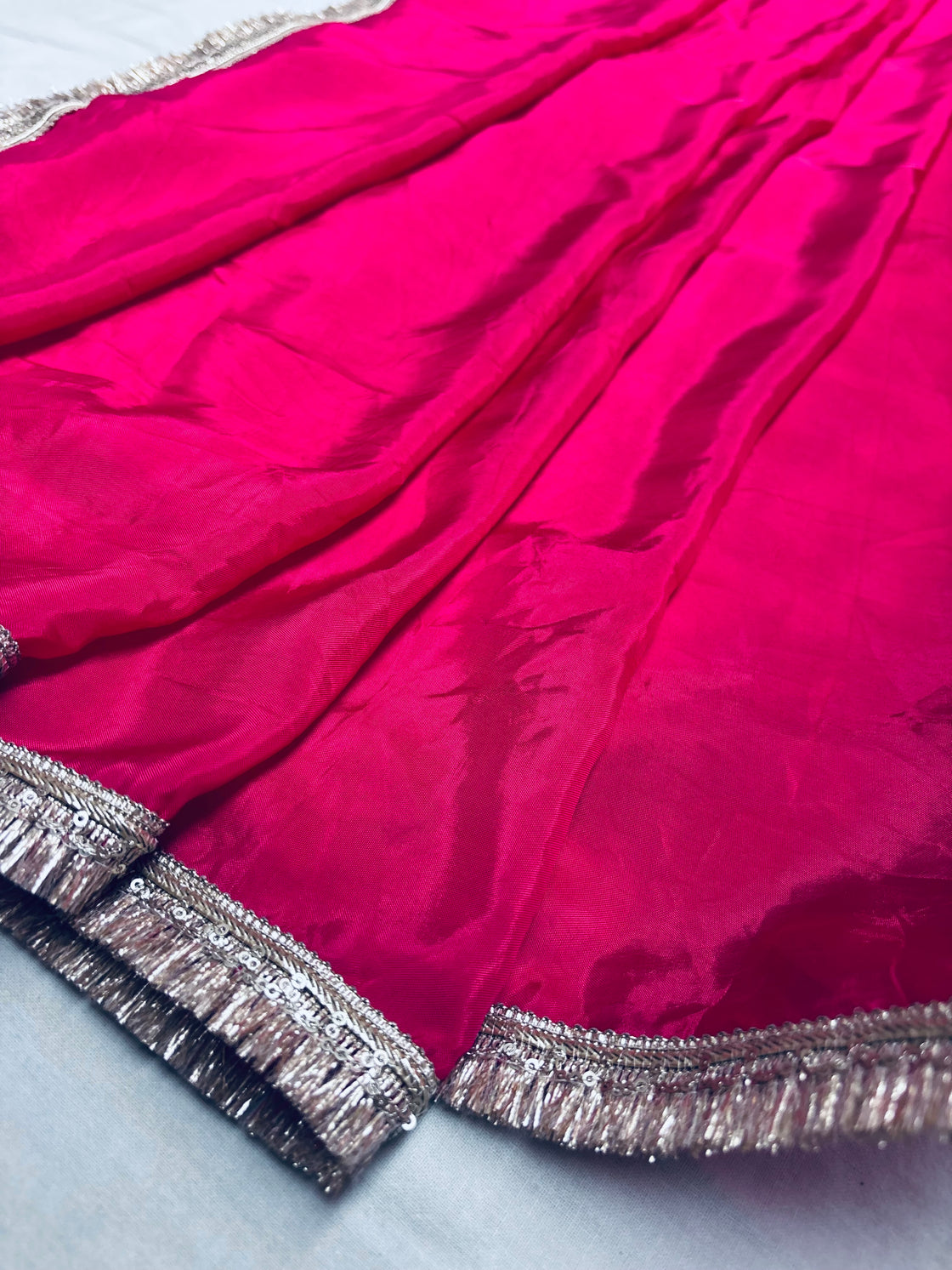 Pink Silk saree