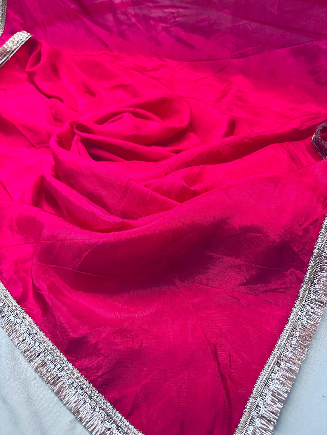 Pink Silk saree