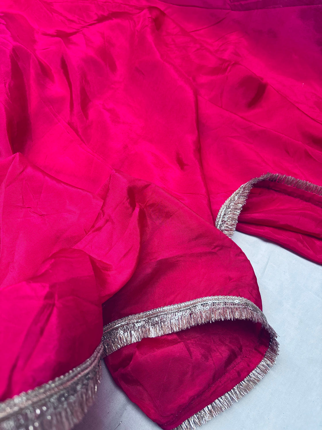 Pink Silk saree
