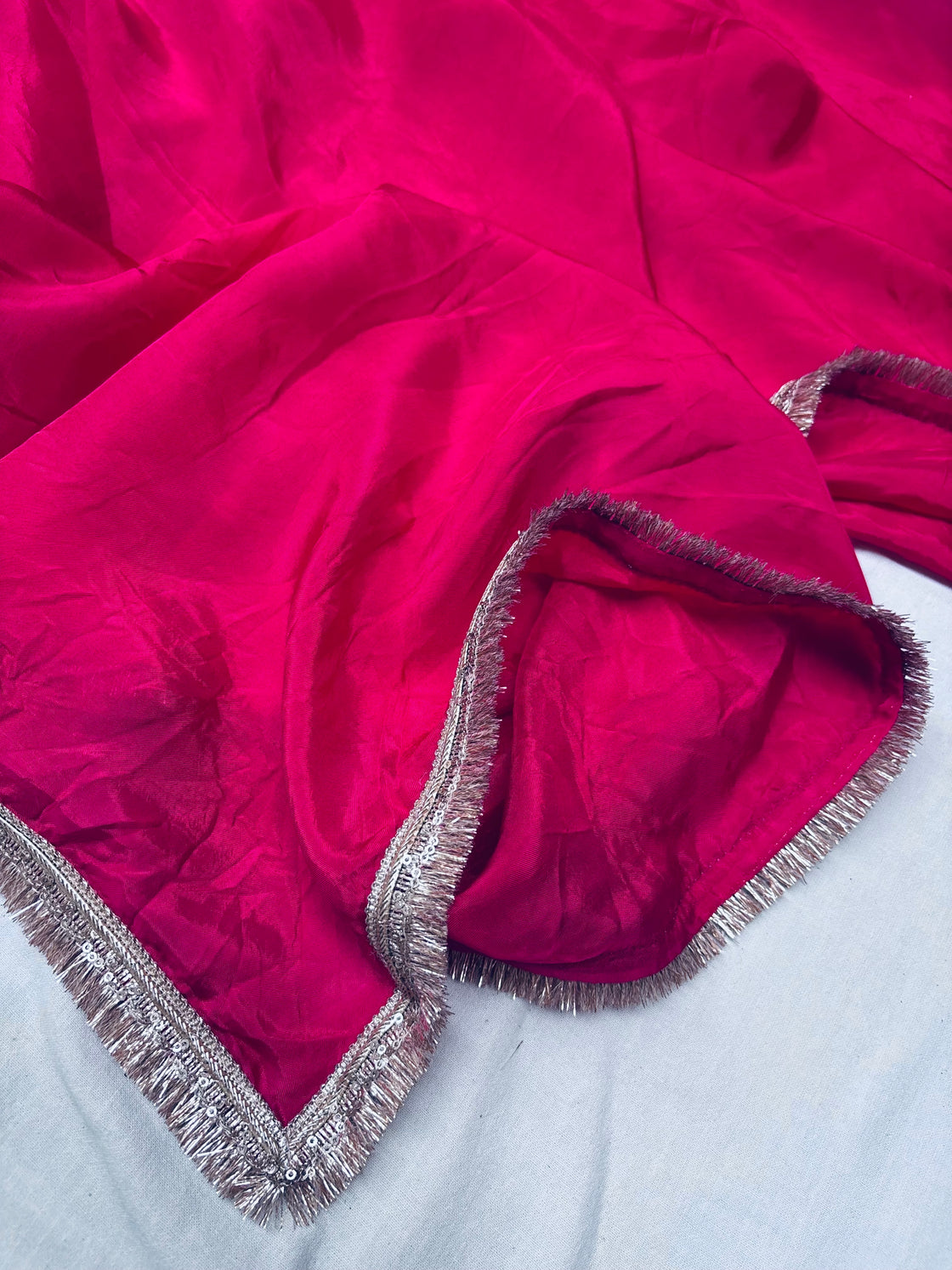 Pink Silk saree
