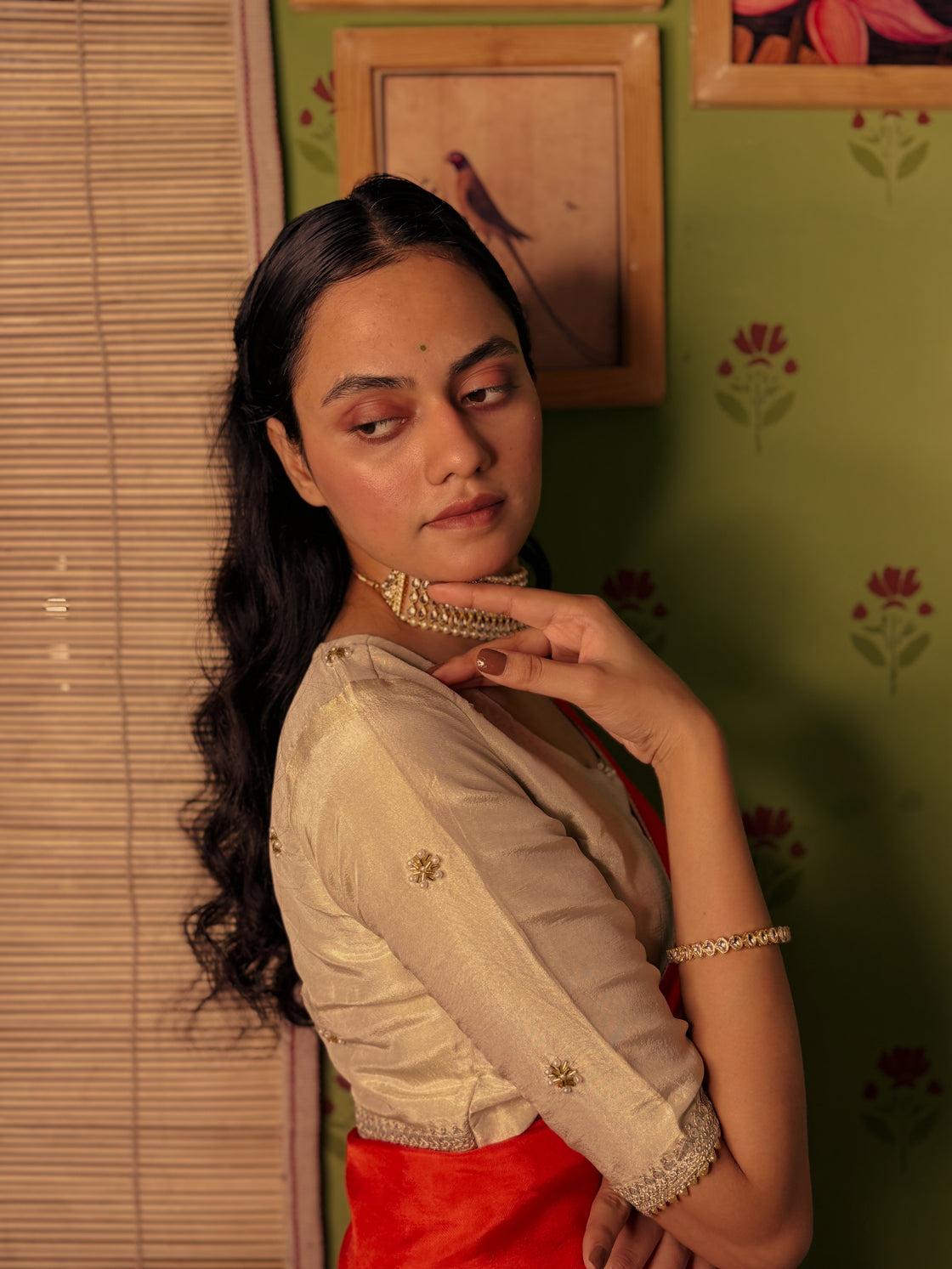Orange Silk Saree