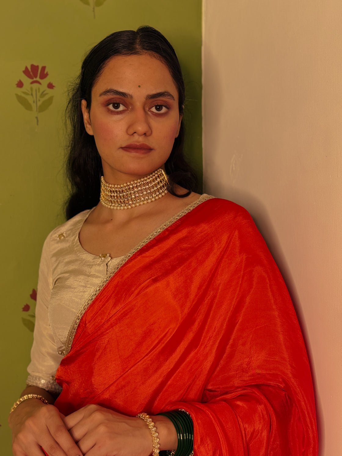 Orange Silk Saree