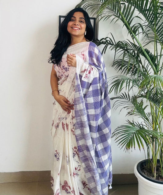 Garden Gossip Handwoven Saree
