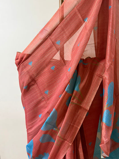 Tissue Silk Printed saree