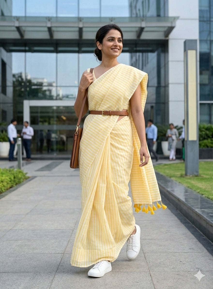 Sweet summer cotton saree