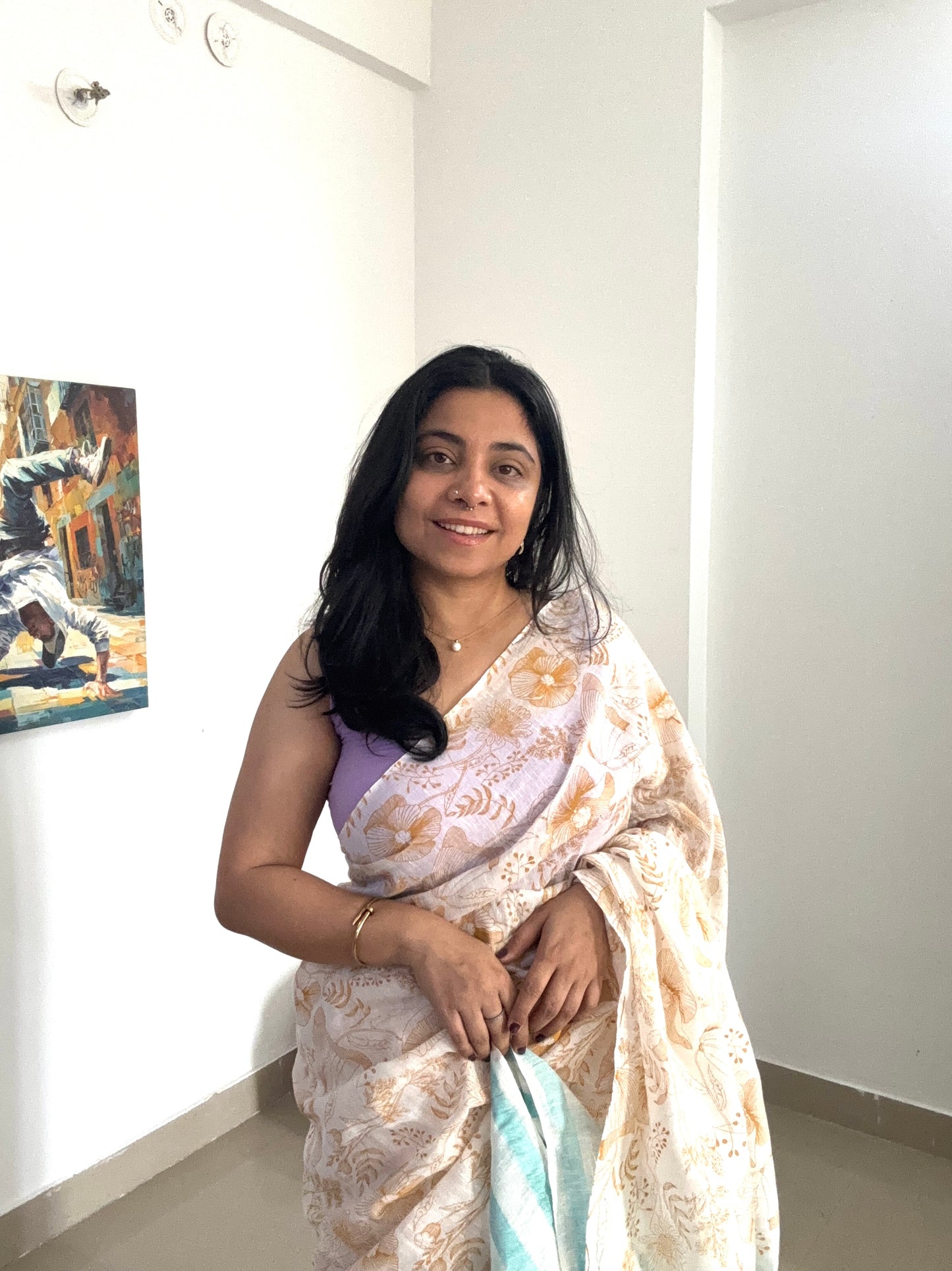 Teal Sorbet Handwoven Saree