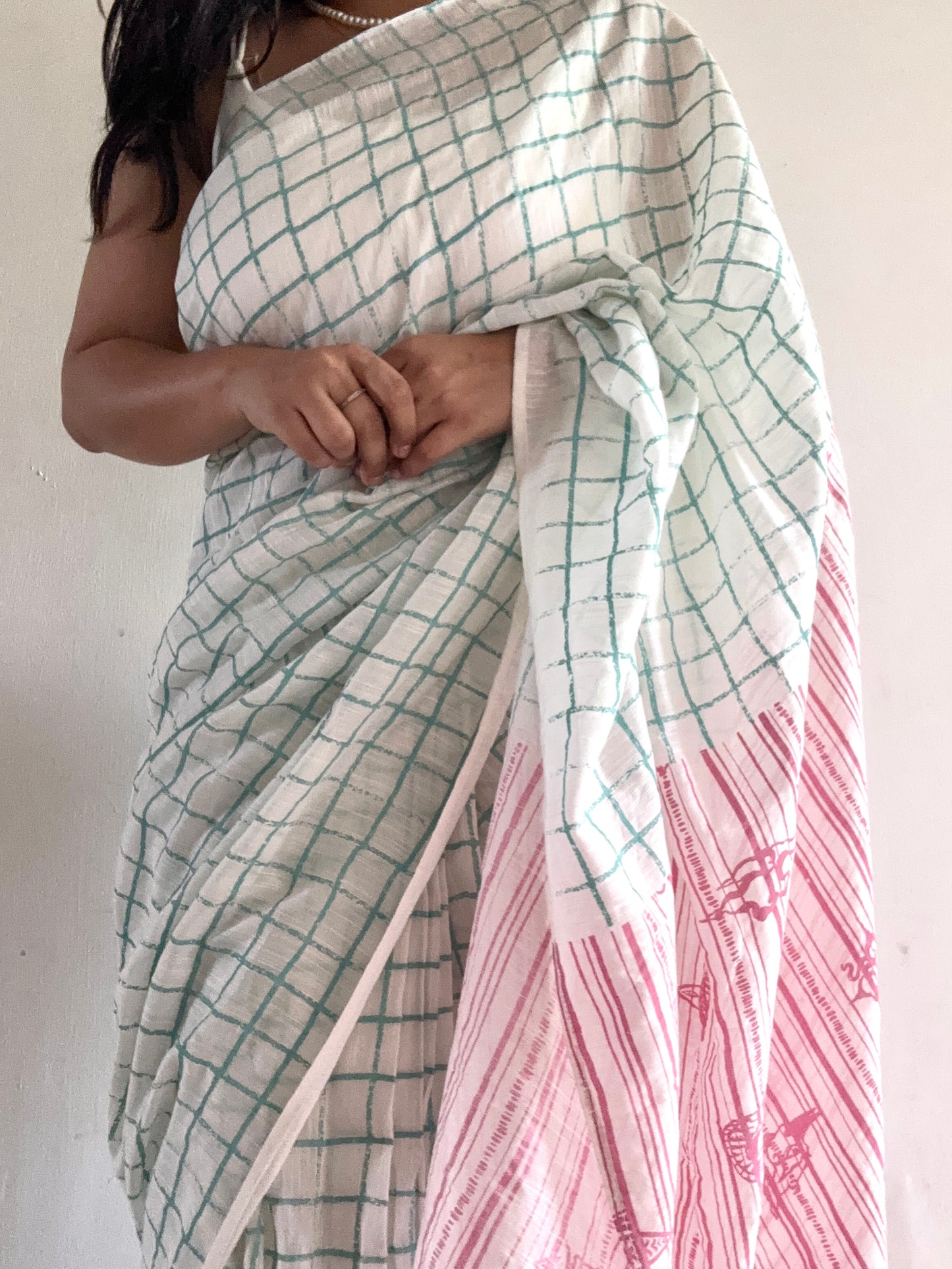 Checkmate Summer Handwoven saree