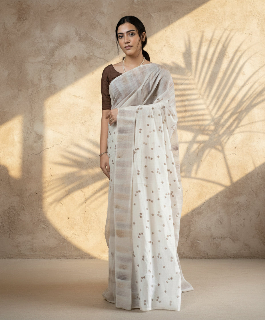 Anamika hand blockprinted cotton saree