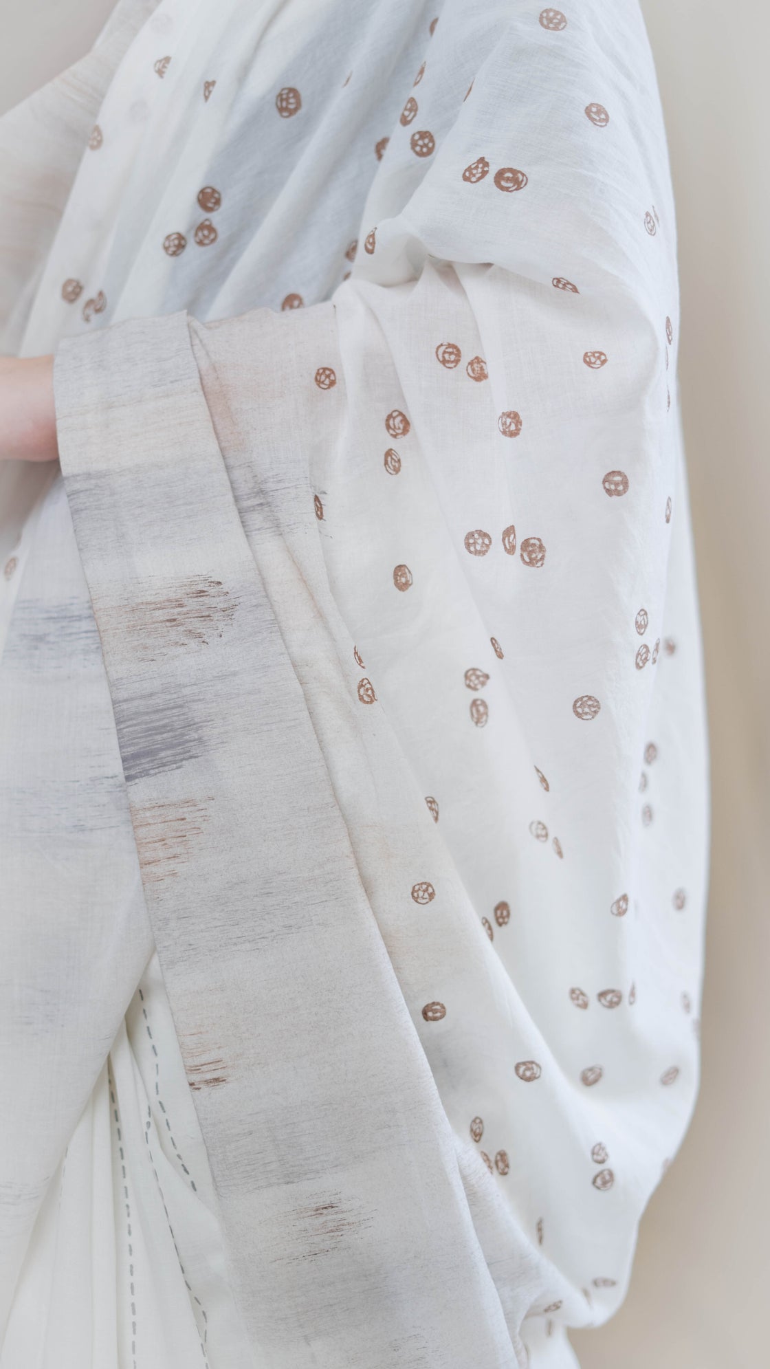 Anamika hand blockprinted cotton saree