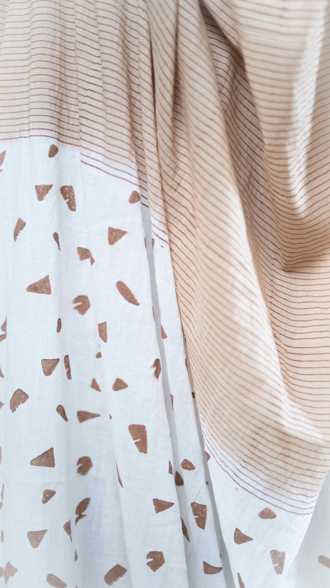 Keya hand blockprinted mulmul saree