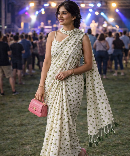 Summer garden cotton saree