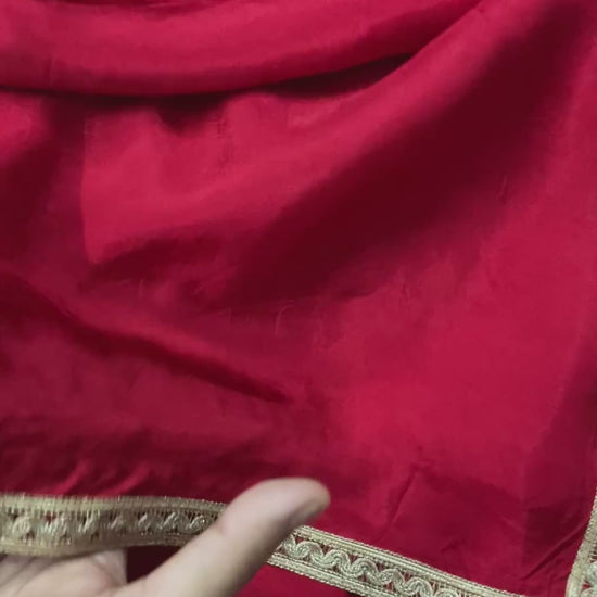 Red silk saree
