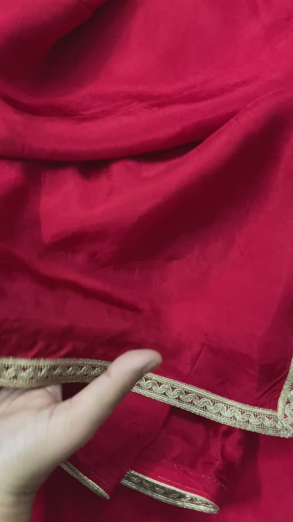 Red silk saree